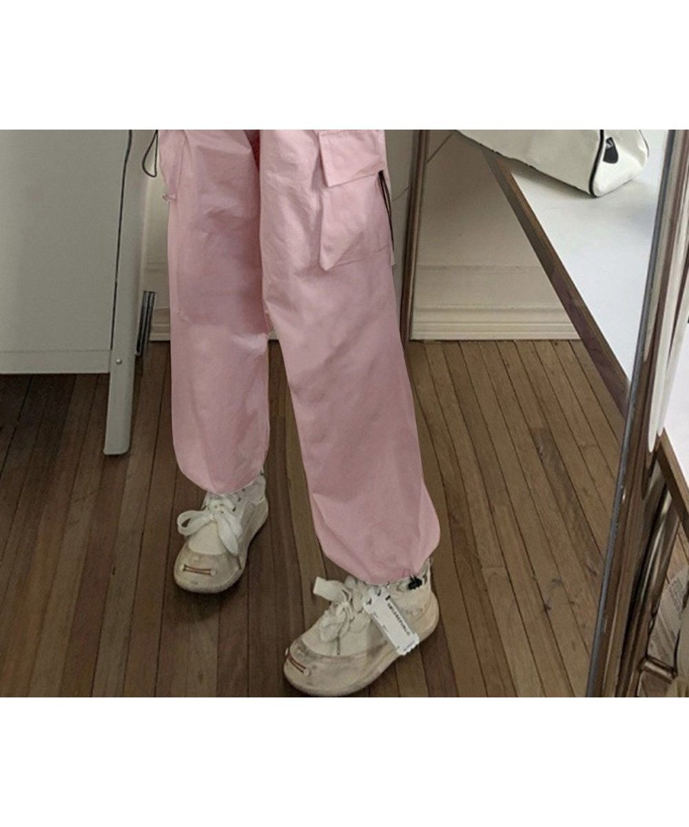 【ミニミニストア/miniministore】のカーゴパンツ ジョガーパンツ レディース インテリア・キッズ・メンズ・レディースファッション・服の通販 founy(ファニー) 　ファッション　Fashion　レディースファッション　Fashion for Women　パンツ　Pants & Trousers　春　Spring　カーゴパンツ　Cargo Pants, Utility Pants　クロップド　Cropped, Short Length　スポーツ　Sports, Activewear　トレンド　Trend, Trending Now　ドローストリング　Drawstring, Pull Cord　フェミニン　Feminine, Girly　フラップ　Flap, Flap Pocket　ポケット　Pocket, Pocket Detail　ミリタリー　Military, Army Style　ラベンダー　Lavender　ロング　Long, Long-Length　S/S・春夏　SS, Spring/Summer, Warm Season　夏　Summer　ピンク|ID: prp329100004581533 ipo3291000000033143283
