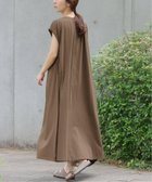 【ジャーナルスタンダード レリューム/JOURNAL STANDARD relume】のタックデザインジャージーワンピース ブラウン B|ID: prp329100004581568 ipo3291000000032720030