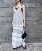 【エディット フォー ルル/edit.for LuLu】のティアード キャミソールドレス 人気、トレンドファッション・服の通販 founy(ファニー) ファッション Fashion レディースファッション Fashion for Women トップス・カットソー Cut & Sew Tops キャミソール&ノースリーブ Camisoles & Sleeveless Tops ワンピース Dresses フォーマル・パーティードレス・結婚式用ドレス Elegant & Casual Dresses キャミソール Camisole, Spaghetti Strap Top ギャザー Gathered, Ruffled ジャケット Jacket, Outerwear ティアード Tiered, Tiered Style ドレス Dress, One-Piece フリル Frill, Ruffle フロント Front, Front Design ブルゾン Blouson, Bomber Jacket ロマンティック Romantic, Feminine Style thumbnail ホワイト|ID: prp329100004581573 ipo3291000000033389276