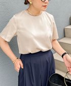 【ノーリーズ/NOLLEY'S】のオトナサテン半袖Tブラウス ベージュ|ID: prp329100004581611 ipo3291000000033561389