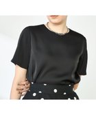 【ノーリーズ/NOLLEY'S】のオトナサテン半袖Tブラウス ブラック|ID: prp329100004581611 ipo3291000000033561390