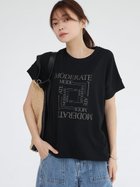 【ラシュッド/LASUD】のドロストロゴTシャツ ブラック|ID: prp329100004581642 ipo3291000000032712100