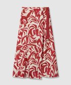 【アナイ/ANAYI】の【セットアップ対応商品】アートリーフサテンラップ スカート red|ID: prp329100004581662 ipo3291000000032697803