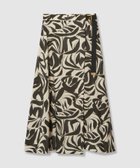 【アナイ/ANAYI】の【セットアップ対応商品】アートリーフサテンラップ スカート black|ID: prp329100004581662 ipo3291000000032697808