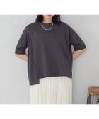 【コムサイズム/COMME CA ISM】の【接触冷感・抗菌防臭】アシンメトリーTシャツ チャコール|ID: prp329100004581674 ipo3291000000032739214