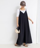 【ノーリーズ/NOLLEY'S】のフラワープリント ムジキャミワンピース ブラック|ID: prp329100004581925 ipo3291000000032723434