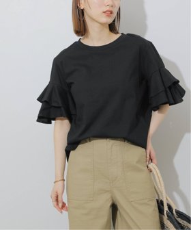 【ジャーナルスタンダード レリューム/JOURNAL STANDARD relume】の《WEB限定追加 》天竺フリルTEE 人気、トレンドファッション・服の通販 founy(ファニー) ファッション Fashion レディースファッション WOMEN 2025年 2025 2025春夏・S/S Ss,Spring/Summer,2025 フリル Frills |ID:prp329100004581965