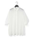 【マーコート/MARcourt】のMIDIUMISOLID for Ladies シアースリットスリーブチュニックシャツ 人気、トレンドファッション・服の通販 founy(ファニー) ファッション Fashion レディースファッション Fashion for Women トップス・カットソー Cut & Sew Tops シャツ・ブラウス・オフィスカジュアル Elegant Blouses & Button-Ups スリット Slit, Slit Detail ポケット Pocket, Pocket Detail レギュラー Regular, Standard Fit エレガント 上品 Elegant 今季 This Season, Current Season 再入荷 Restock / Back in Stock 無地 Plain, Solid Color thumbnail オフホワイト|ID: prp329100004581986 ipo3291000000033187796