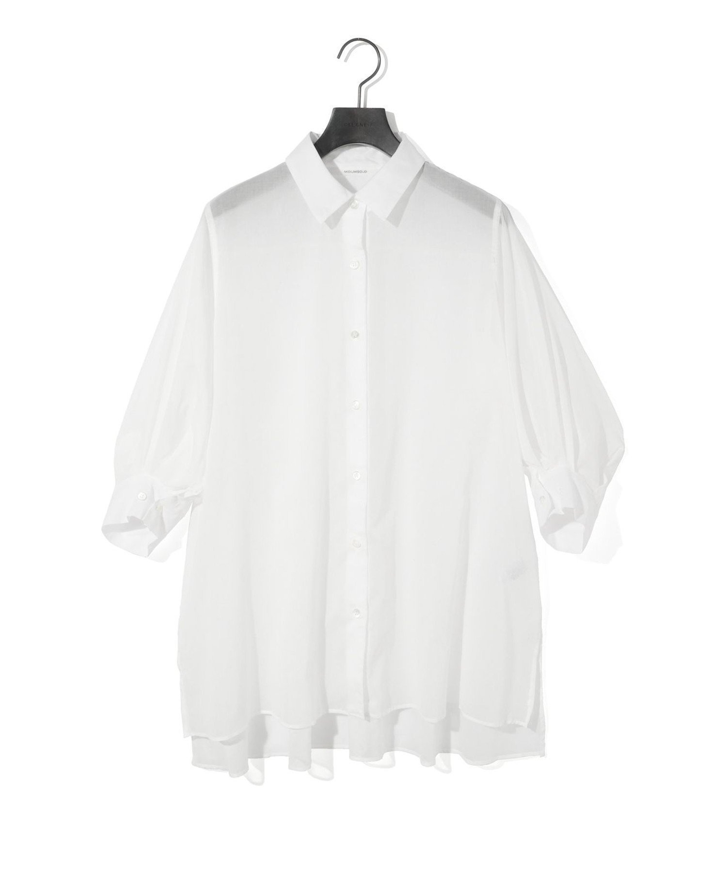 【マーコート/MARcourt】のMIDIUMISOLID for Ladies シアースリットスリーブチュニックシャツ インテリア・キッズ・メンズ・レディースファッション・服の通販 founy(ファニー) 　ファッション　Fashion　レディースファッション　Fashion for Women　トップス・カットソー　Cut & Sew Tops　シャツ・ブラウス・オフィスカジュアル　Elegant Blouses & Button-Ups　スリット　Slit, Slit Detail　ポケット　Pocket, Pocket Detail　レギュラー　Regular, Standard Fit　エレガント 上品　Elegant　今季　This Season, Current Season　再入荷　Restock / Back in Stock　無地　Plain, Solid Color　オフホワイト|ID: prp329100004581986 ipo3291000000033187796