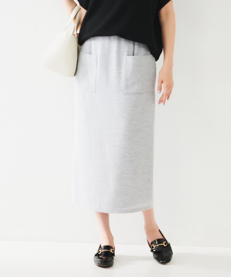 【アンタイトル/UNTITLED】のパッチポケット付きナロータイトスカート 人気、トレンドファッション・服の通販 founy(ファニー) 　ファッション　Fashion　レディースファッション　Ladies' Fashion Online　スカート　Skirt　シンプル　Simple　ストレッチ　Stretch　ネップ　Nep Yarn　パッチ　Patch　ポケット　Pocket　 other-1|ID: prp329100004582010 ipo3291000000032620314