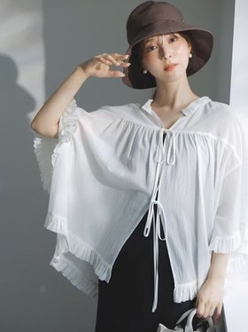 【スナイデル/SNIDEL】のボリュームフリルブラウス 人気、トレンドファッション・服の通販 founy(ファニー) ファッション Fashion レディースファッション WOMEN トップス・カットソー Tops/Tshirt シャツ/ブラウス Shirts/Blouses おすすめ Recommend ウェーブ Wave エアリー Airy ギャザー Gather シアー Sheer シンプル Simple ストライプ Stripe フリル Frills フロント Front リボン Ribbon 無地 Plain Color |ID:prp329100004582037