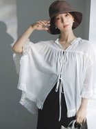 【スナイデル/SNIDEL】のボリュームフリルブラウス 人気、トレンドファッション・服の通販 founy(ファニー) ファッション Fashion レディースファッション WOMEN トップス・カットソー Tops/Tshirt シャツ/ブラウス Shirts/Blouses おすすめ Recommend ウェーブ Wave エアリー Airy ギャザー Gather シアー Sheer シンプル Simple ストライプ Stripe フリル Frills フロント Front リボン Ribbon 無地 Plain Color thumbnail WHT[001]|ID: prp329100004582037 ipo3291000000032468062
