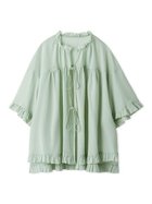 【スナイデル/SNIDEL】のボリュームフリルブラウス 人気、トレンドファッション・服の通販 founy(ファニー) ファッション Fashion レディースファッション WOMEN トップス・カットソー Tops/Tshirt シャツ/ブラウス Shirts/Blouses おすすめ Recommend ウェーブ Wave エアリー Airy ギャザー Gather シアー Sheer シンプル Simple ストライプ Stripe フリル Frills フロント Front リボン Ribbon 無地 Plain Color thumbnail MNT[021]|ID: prp329100004582037 ipo3291000000032468064