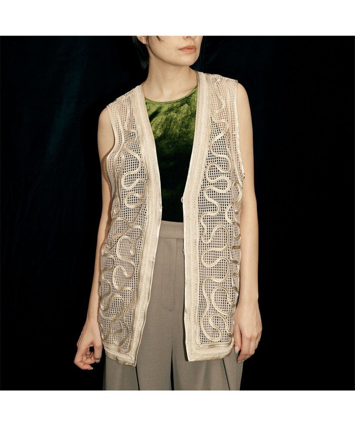 【ビームス ウイメン/BEAMS】の【6/12新規値下げ】RBS / テープ 刺繍 ジレ インテリア・キッズ・メンズ・レディースファッション・服の通販 founy(ファニー) https://founy.com/ ファッション Fashion レディースファッション Ladies' Fashion Online アウター Coat Outerwear トップス・カットソー Tops/Tshirt ベスト/ジレ Gilets/Vests おすすめ Recommend エスニック Ethnic サテン Satin メッシュ Mesh |ID: prp329100004582040 ipo3291000000032651234