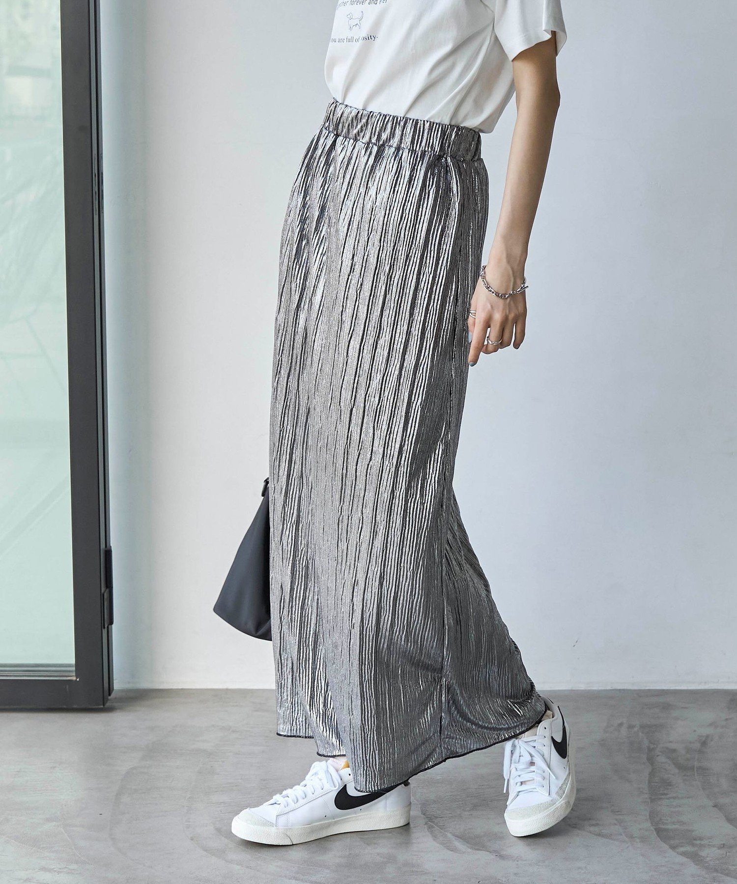 【コーエン/COEN】のラメヨウリュウナロースカート 人気、トレンドファッション・服の通販 founy(ファニー) 　ファッション　Fashion　レディースファッション　WOMEN　スカート　Skirt　おすすめ　Recommend　ギャザー　Gather　サンダル　Sandals　プリント　Print　ミックス　Mix　ロング　Long　エレガント 上品　Elegant　夏　Summer　 other-1|ID: prp329100004582093 ipo3291000000032468694
