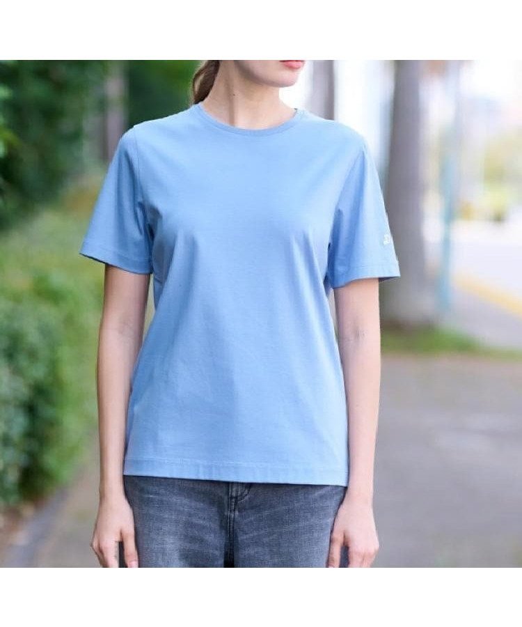 【ドレステリア/DRESSTERIOR】の【接触冷感/抗菌防臭/消臭】アイスクリアコットンTシャツ インテリア・キッズ・メンズ・レディースファッション・服の通販 founy(ファニー) 　ファッション　Fashion　レディースファッション　Ladies' Fashion Online　トップス・カットソー　Tops/Tshirt　シャツ/ブラウス　Shirts/Blouses　ロング / Tシャツ　T-Shirts　インナー　Inner　コンパクト　Compact　抗菌　Antibacterial　シルケット　Mercerization　ジャケット　Jacket　デニム　Denim　ドレス　Dress　定番　Standard　プリント　Print　ベーシック　Basic　ボトム　Bottom　夏　Summer　ブルー|ID: prp329100004582104 ipo3291000000032657958