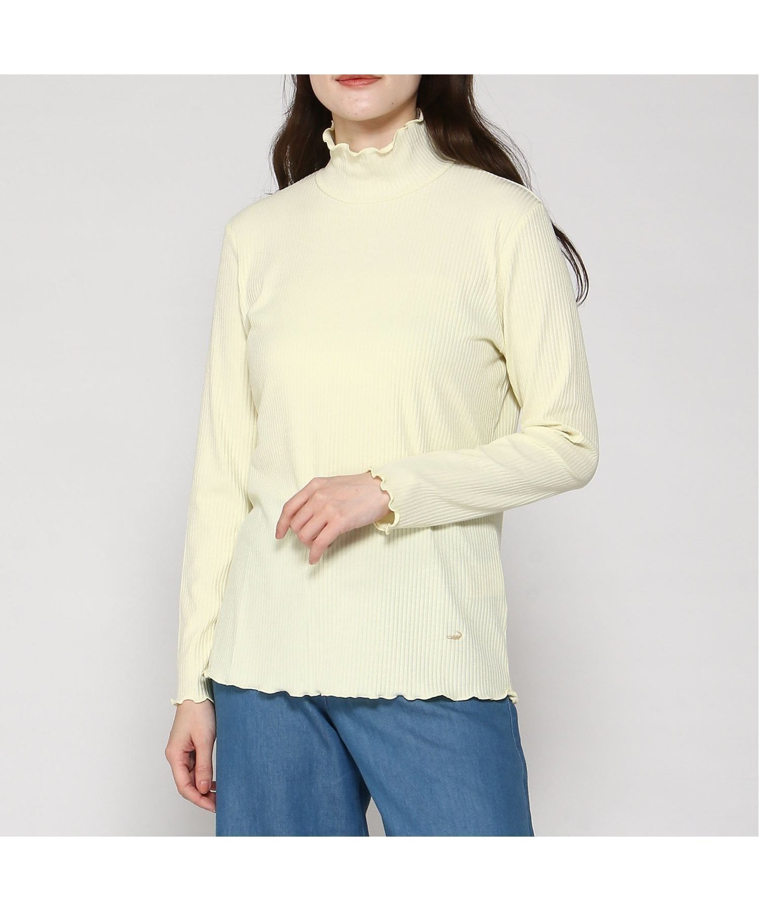 【クロコダイル/CROCODILE】のフリル ハイネック インナーカットソー 人気、トレンドファッション・服の通販 founy(ファニー) 　ファッション　Fashion　レディースファッション　Fashion for Women　トップス・カットソー　Cut & Sew Tops　カットソー・ベーシックTシャツ　Cut-and-Sewn Tops / Stretch Tees & Basics　インナー　Innerwear　ハイネック　High Neck, Mock Neck　フリル　Frill, Ruffle　ベーシック　Basic, Essential　 other-1|ID: prp329100004582155 ipo3291000000033625618