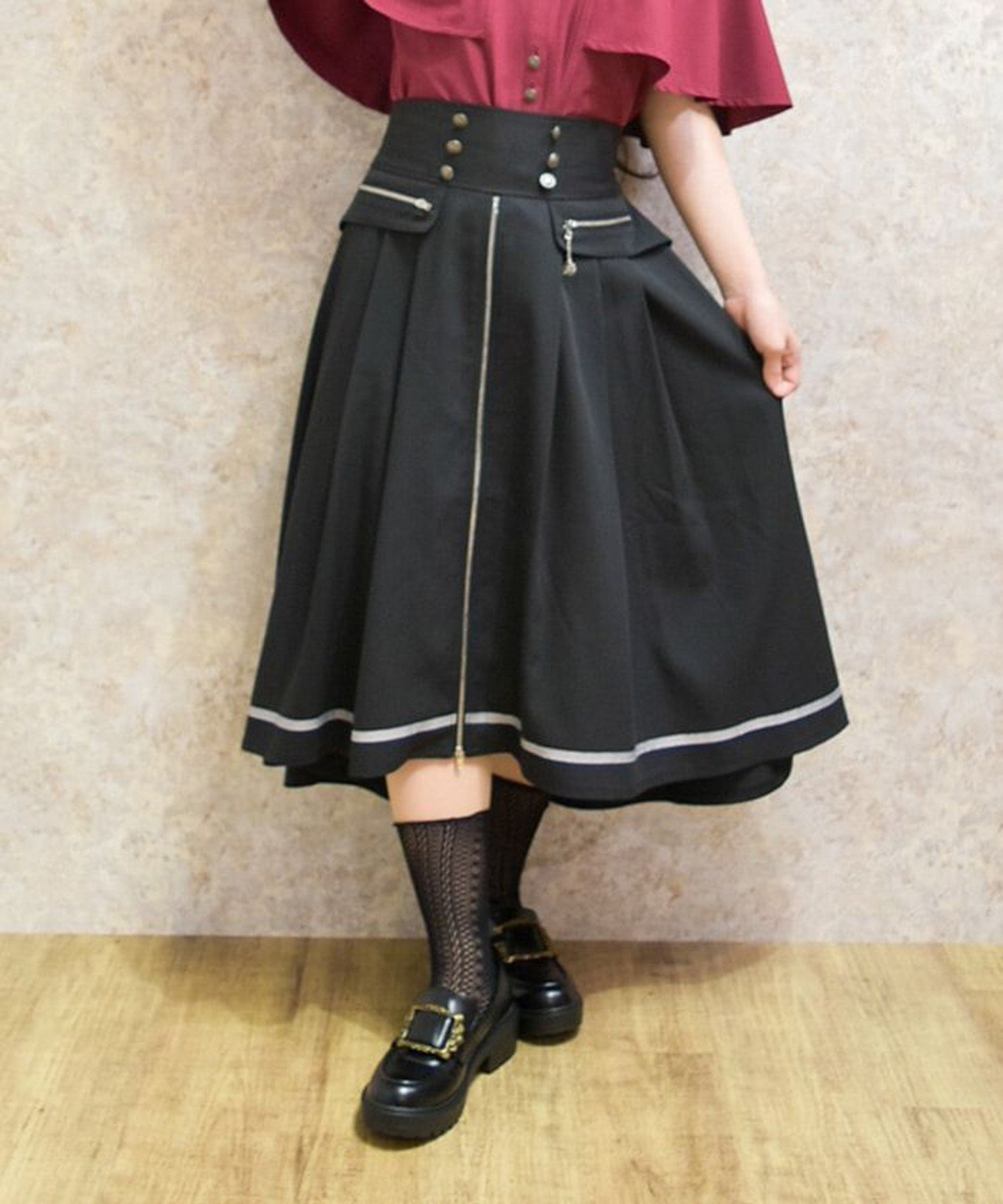 【アクシーズファム/axes femme】のフィッシュテール*ジップスカート インテリア・キッズ・メンズ・レディースファッション・服の通販 founy(ファニー) 　ファッション　Fashion　レディースファッション　Ladies' Fashion Online　スカート　Skirt　おすすめ　Recommend　インナー　Inner　人気　Popularity　夏　Summer　黒|ID: prp329100004582167 ipo3291000000032606190