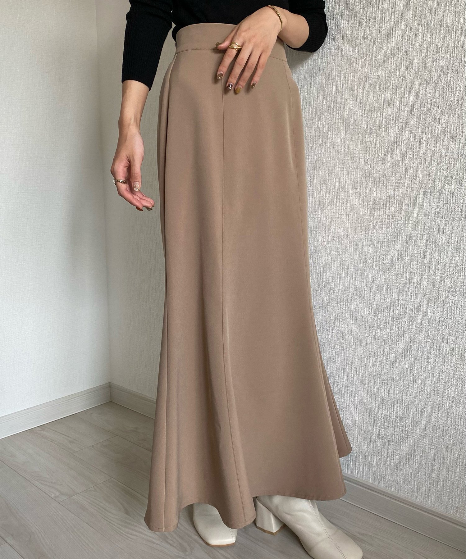 【ジュノア/JUNOAH】のcallautia マーメイドスカート インテリア・キッズ・メンズ・レディースファッション・服の通販 founy(ファニー) 　ファッション　Fashion　レディースファッション　Ladies' Fashion Online　スカート　Skirt　マーメイド　Mermaid　モカ|ID: prp329100004582179 ipo3291000000032679830