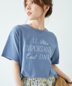 【ルクールブラン/le.coeur blanc】の《手洗い可能》Le plusロゴTシャツ 人気、トレンドファッション・服の通販 founy(ファニー) ファッション Fashion レディースファッション Fashion for Women トップス・カットソー Cut & Sew Tops シャツ・ブラウス・オフィスカジュアル Elegant Blouses & Button-Ups ロングTシャツ・Tシャツ Longline T-Shirts & Tees おすすめ Recommended / Our Picks ストレート Straight, Straight Cut スリット Slit, Slit Detail フランス France, French 定番 Standard, Basic Item thumbnail ブルー|ID: prp329100004582200 ipo3291000000033271445