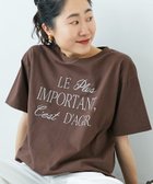 【ルクールブラン/le.coeur blanc】の《手洗い可能》Le plusロゴTシャツ ブラウン|ID: prp329100004582200 ipo3291000000033566143