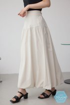 【アズール バイ マウジー/AZUL by moussy】の【堀田茜さん着用アイテム】C/T撥水バルーンギャザースカート L/BEG1|ID: prp329100004582208 ipo3291000000032712274