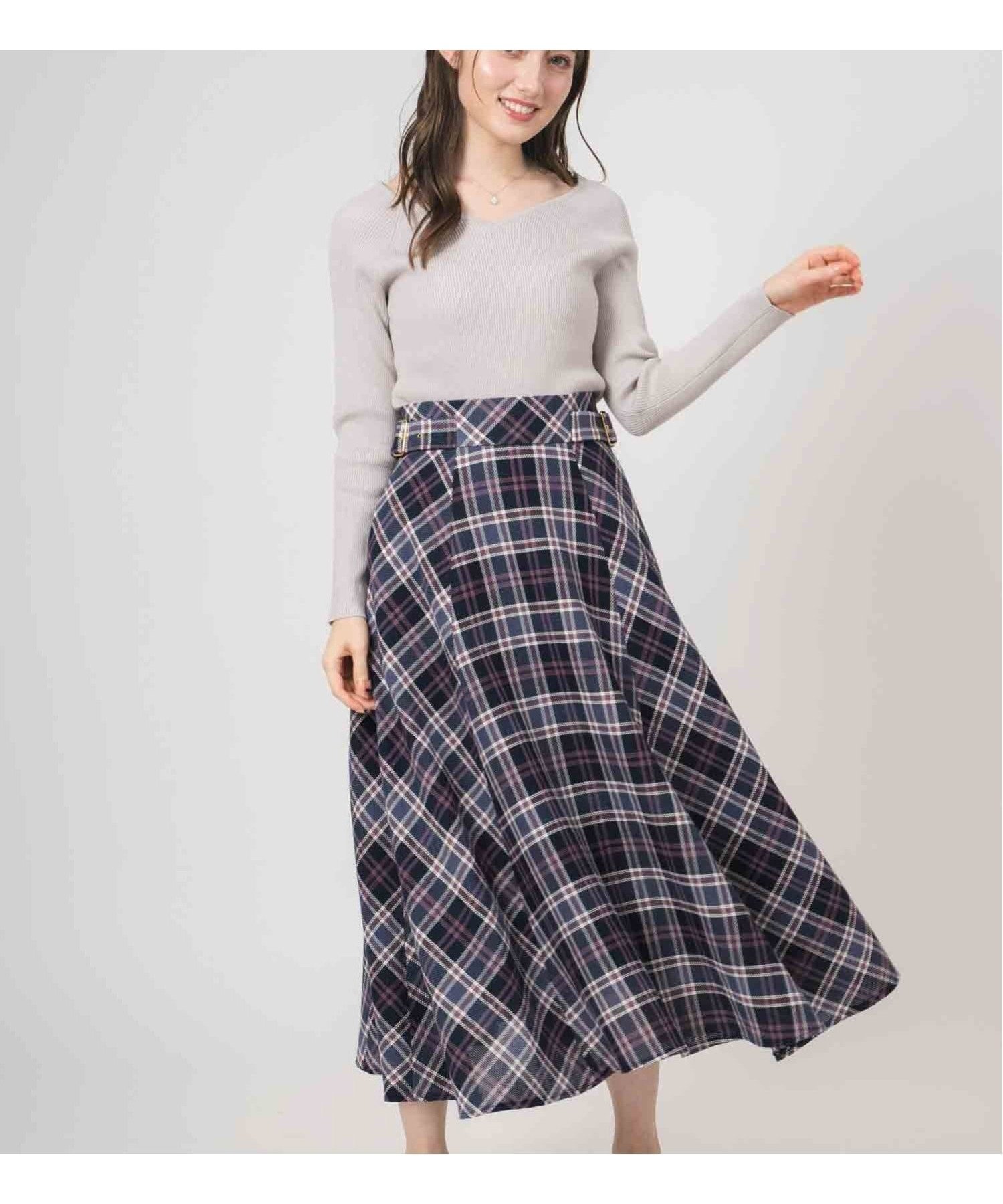 【ノエラ/Noela】のバスケットチェックスカート 人気、トレンドファッション・服の通販 founy(ファニー) 　ファッション　Fashion　レディースファッション　Ladies' Fashion Online　スカート　Skirt　チェック　Check　バスケット　Basket　ポケット　Pocket　 other-1|ID: prp329100004582231 ipo3291000000032592282