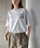 【アンドミー/andme】の企業ロゴ プリント 半袖 Tシャツ ANME アンメ オートミール杢×チャコール|ID: prp329100004582243 ipo3291000000033835841