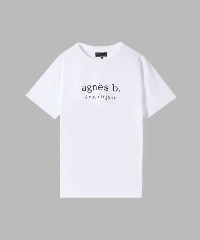 【アニエスベー ファム/agnes b. FEMME】の【ユニセックス】SEQ9 3 rue du jour ロゴTシャツ インテリア・キッズ・メンズ・レディースファッション・服の通販 founy(ファニー) https://founy.com/ ファッション Fashion レディースファッション Fashion for Women トップス・カットソー Cut & Sew Tops シャツ・ブラウス・オフィスカジュアル Elegant Blouses & Button-Ups ロングTシャツ・Tシャツ Longline T-Shirts & Tees フォルム Silhouette, Form メンズ Men's, Menswear 半袖 Short Sleeve, Half Sleeve |ID: prp329100004582271 ipo3291000000032657944