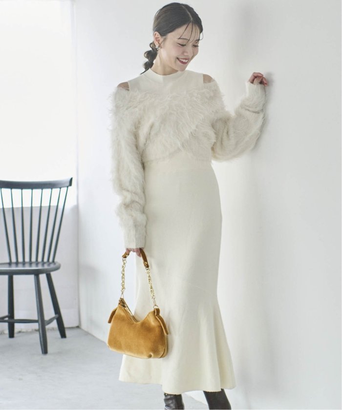 【ノエラ/Noela】のシャギーボレロニットワンピセット インテリア・キッズ・メンズ・レディースファッション・服の通販 founy(ファニー) https://founy.com/ ファッション Fashion レディースファッション Ladies' Fashion Online アウター Coat Outerwear ボレロ Bolero jackets ワンピース Dress ニットワンピース Knit Dresses インナーキャミ Inner Cami トレンド Trend ノースリーブ No Sleeve ボレロ Bolero ポケット Pocket ライダースジャケット Riders Jacket |ID: prp329100004582316 ipo3291000000032590083