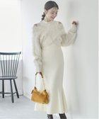 【ノエラ/Noela】のシャギーボレロニットワンピセット オフホワイト|ID: prp329100004582316 ipo3291000000032590084