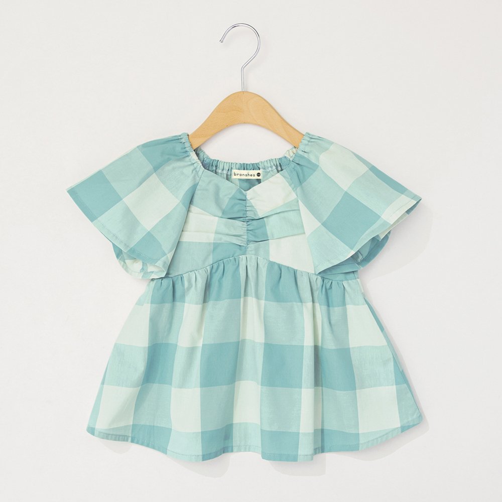 【ブランシェス/branshes / KIDS】の【おそろい】ブロックチェックチュニック 人気、トレンドファッション・服の通販 founy(ファニー) 　ファッション　Fashion　キッズファッション　KIDS Children’s Clothing　おすすめ　Recommend　ギャザー　Gather　ショート　Short　チェック　Check　チュニック　Tunic　ブロック　Block　ベビー　Baby　人気　Popularity　半袖　Short Sleeve　旅行　Travel　 other-1|ID: prp329100004582321 ipo3291000000032625332
