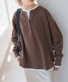 【スピック&スパン/Spick & Span】の《WEB限定追加 》2枚SETヘンリーネックプルオーバー ブラウンベース|ID: prp329100004582333 ipo3291000000032753927