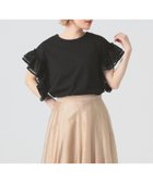 【ビームス ウイメン/BEAMS】の【手洗い可/半袖/涼しい】レース フリルスリーブ Tシャツ 人気、トレンドファッション・服の通販 founy(ファニー) ファッション Fashion レディースファッション Fashion for Women トップス・カットソー Cut & Sew Tops シャツ・ブラウス・オフィスカジュアル Elegant Blouses & Button-Ups ロングTシャツ・Tシャツ Longline T-Shirts & Tees スリーブ Sleeve, Long Sleeve / Short Sleeve パイピング Piping, Trim Design ビスチェ Bustier, Corset Top フェミニン Feminine, Girly フリル Frill, Ruffle 半袖 Short Sleeve, Half Sleeve メッシュ Mesh, Net Fabric レース Lace, Lace Fabric thumbnail BLACK|ID: prp329100004582349 ipo3291000000033178570