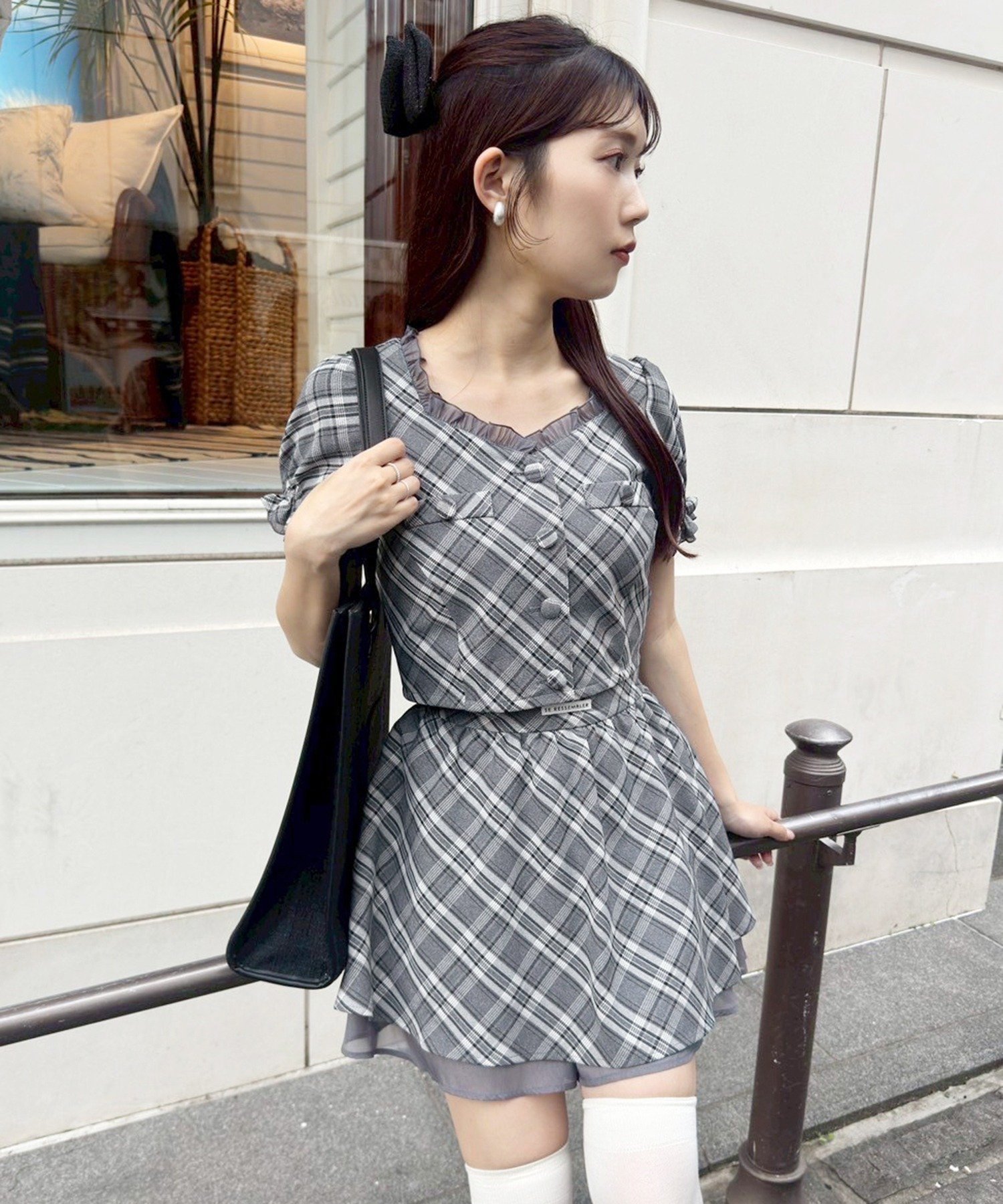 【ナイスクラップ/NICE CLAUP】の【お揃いcollection】チェックセットアップ インテリア・キッズ・メンズ・レディースファッション・服の通販 founy(ファニー) 　ファッション　Fashion　レディースファッション　Ladies' Fashion Online　セットアップ　Setup　2025年　2025　2025春夏・S/S　Ss,Spring/Summer,2025　おすすめ　Recommend　スウェット　Sweat　セットアップ　Set Up　ダウン　Down　チェック　Check　デニム　Denim　ミュール　Mule　夏　Summer　ブラック系その他|ID: prp329100004582354 ipo3291000000032470943