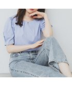 【インデックス/INDEX】のフロントパール調タックパフトップス【UV/接触冷感/洗濯機洗い可】 ブルー|ID: prp329100004582357 ipo3291000000032671849