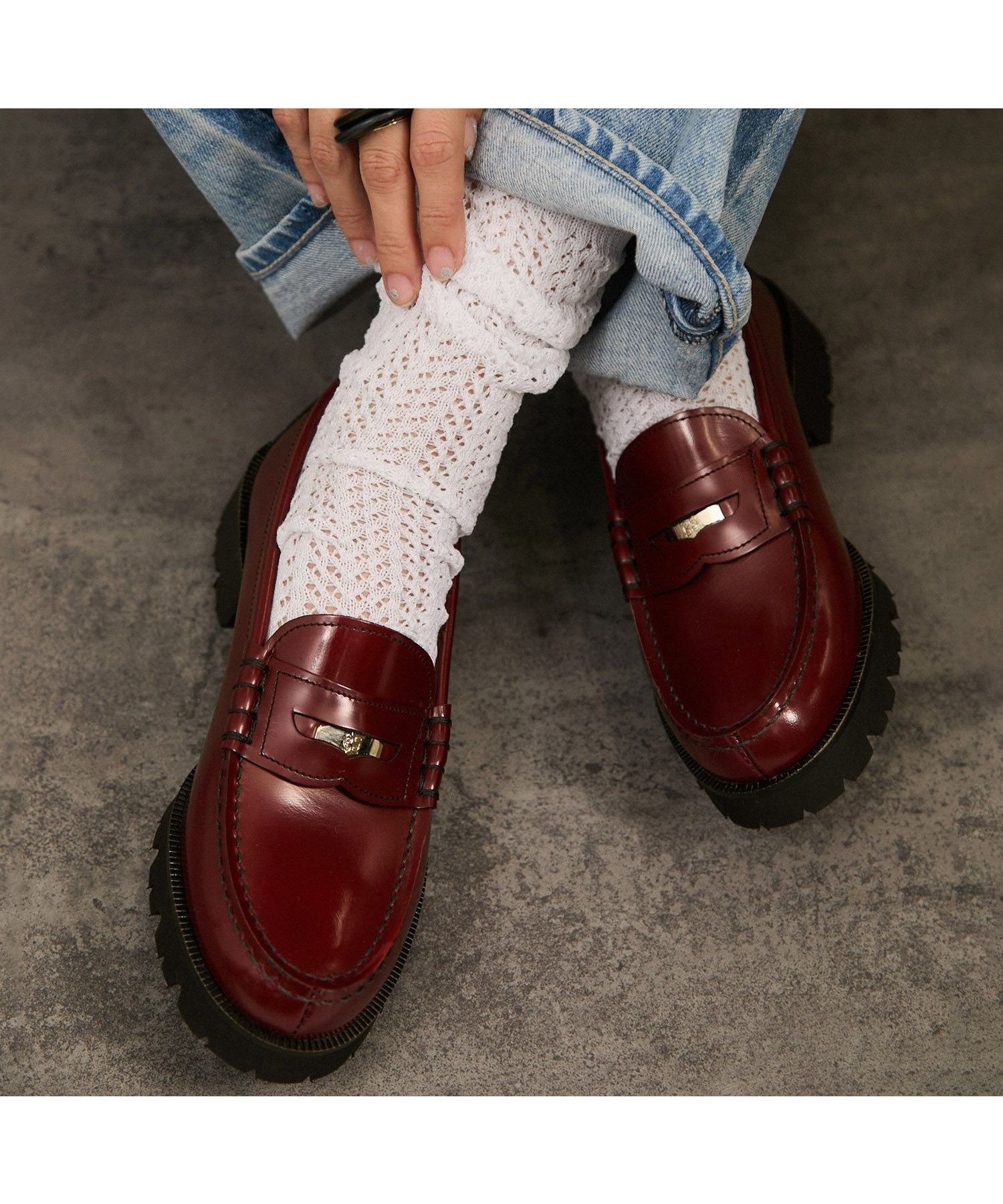 【サロン アダム エ ロペ/SALON adam et rope'】の【HARUTA(ハルタ) for SALON】別注ガラスレザーローファー インテリア・キッズ・メンズ・レディースファッション・服の通販 founy(ファニー) 　ファッション　Fashion　レディースファッション　Ladies' Fashion Online　別注　Special Order　ワイン系(67)|ID: prp329100004582397 ipo3291000000032554022