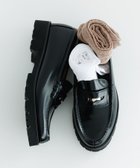 【サロン アダム エ ロペ/SALON adam et rope'】の【HARUTA(ハルタ) for SALON】別注ガラスレザーローファー ブラック(01)|ID: prp329100004582397 ipo3291000000032554026