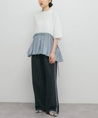 【ケービーエフ/KBF / URBAN RESEARCH】の汗ジミ防止ペプラムドッキングTEE 人気、トレンドファッション・服の通販 founy(ファニー) ファッション Fashion レディースファッション Fashion for Women 2025年 2025 2025春夏・S/S Spring/Summer 2025 SS25 シェイプ Shape, Slim Fit ドッキング Docking, Mixed Material ペプラム Peplum, Flared Hem 夏 Summer S/S・春夏 SS, Spring/Summer, Warm Season thumbnail OFF×BLUE|ID: prp329100004582433 ipo3291000000032750602