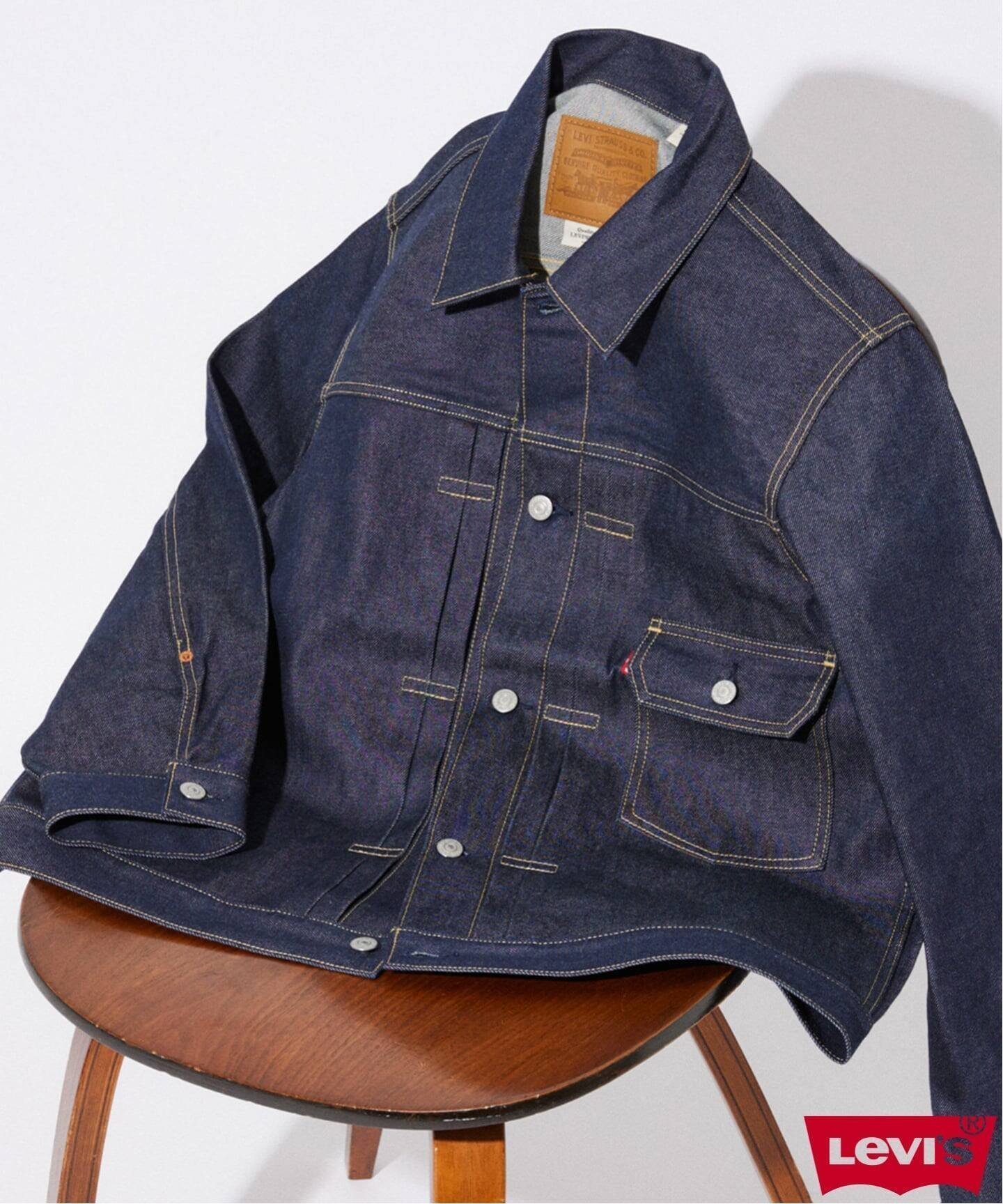 【ジャーナルスタンダード/JOURNAL STANDARD / MEN】のLEVI S / リーバイス TYPE1トラッカージャケット リジッド 人気、トレンドファッション・服の通販 founy(ファニー) 　ファッション　Fashion　メンズファッション　Fashion for Men　イエロー　Yellow　ヴィンテージ　Vintage Style　コイン　Coin, Coin Design　ショルダー　Shoulder, Shoulder Strap　ジャケット　Jacket, Outerwear　デニム　Denim, Jeans Material　フラップ　Flap, Flap Pocket　フロント　Front, Front Design　ボックス　Boxy, Box Shape　ポケット　Pocket, Pocket Detail　別注　Limited Edition, Custom Order　ヨーク　Yoke, Yoke Design　 other-1|ID: prp329100004582451 ipo3291000000034732712