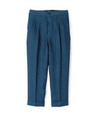 【トゥモローランド/TOMORROWLAND / MEN】のリネン バックベルト ペグトップスラックス SOLBIATI 人気、トレンドファッション・服の通販 founy(ファニー) ファッション Fashion メンズファッション Fashion for Men トップス・カットソー Cut & Sew Tops くるぶし Ankle-Length イタリア Italy スラックス Slacks, Dress Pants ダブル Double, Double-Breasted ツイル Twist, Twisted Detail テーパード Tapered, Tapered Pants リネン Linen, Linen Fabric thumbnail 65 ブルー|ID: prp329100004582452 ipo3291000000032755338