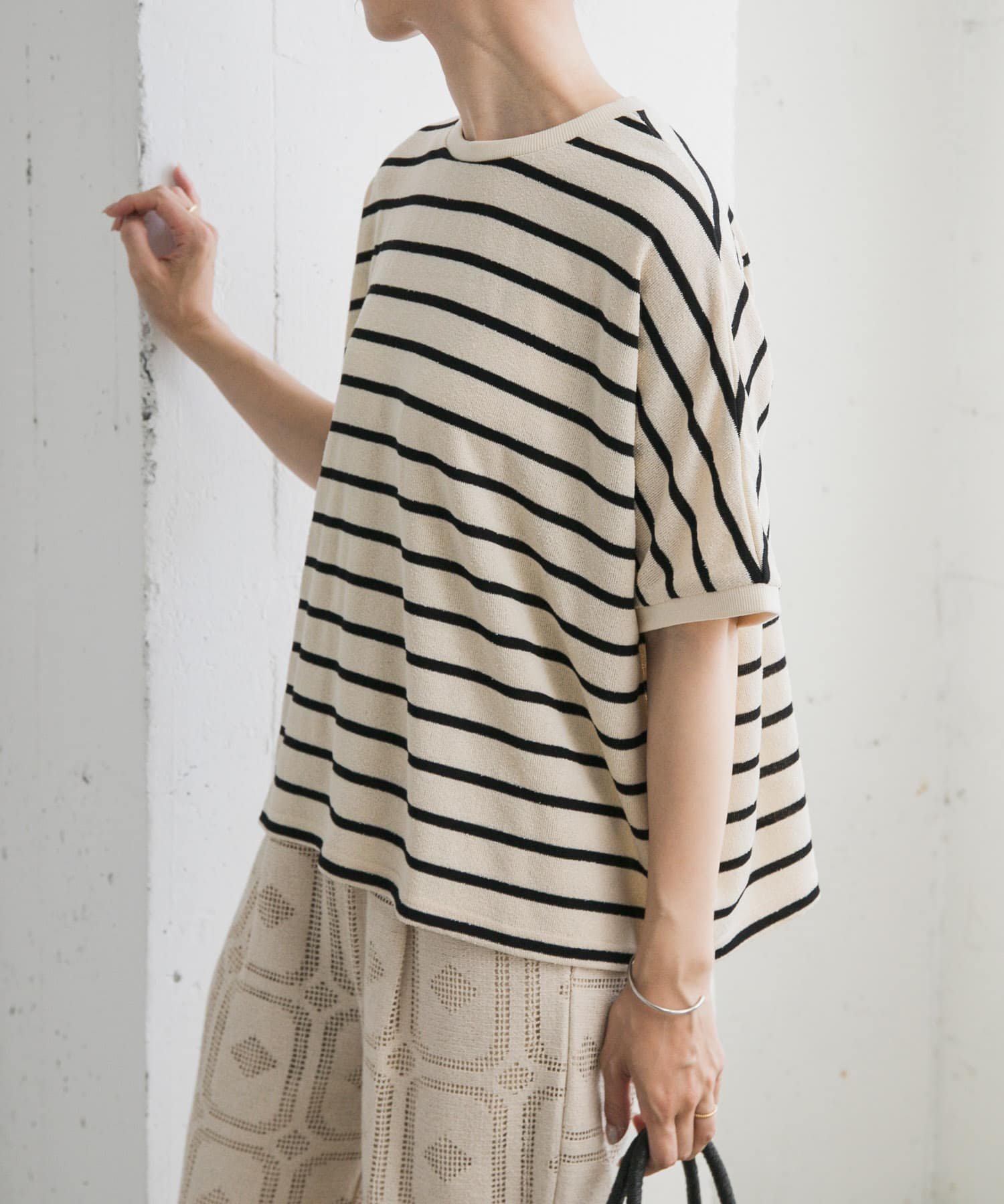 【アーバンリサーチ ドアーズ/URBAN RESEARCH DOORS】のブークレボーダープルオーバー 人気、トレンドファッション・服の通販 founy(ファニー) 　ファッション　Fashion　レディースファッション　WOMEN　トップス・カットソー　Tops/Tshirt　プルオーバー　Pullover　2025年　2025　2025春夏・S/S　Ss,Spring/Summer,2025　シンプル　Simple　ボーダー　Border　リラックス　Relax　夏　Summer　S/S・春夏　Ss・Spring/Summer　 other-1|ID: prp329100004582471 ipo3291000000032472108
