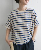 【アーバンリサーチ ドアーズ/URBAN RESEARCH DOORS】のブークレボーダープルオーバー 人気、トレンドファッション・服の通販 founy(ファニー) ファッション Fashion レディースファッション WOMEN トップス・カットソー Tops/Tshirt プルオーバー Pullover 2025年 2025 2025春夏・S/S Ss,Spring/Summer,2025 シンプル Simple ボーダー Border リラックス Relax 夏 Summer S/S・春夏 Ss・Spring/Summer thumbnail NAT×BLU|ID: prp329100004582471 ipo3291000000032472110
