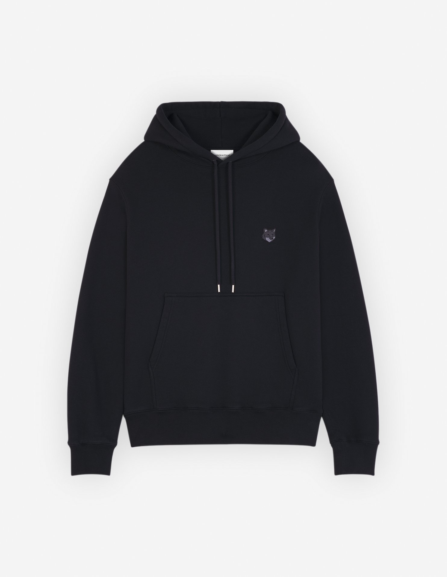 【メゾン キツネ/MAISON KITSUNE / MEN】のMaison Kitsune/BOLD FOX HEAD PATCH COMFORT HOODIE インテリア・キッズ・メンズ・レディースファッション・服の通販 founy(ファニー) 　ファッション　Fashion　メンズファッション　Men's Style Online　ドローストリング　Drawstring　パッチ　Patch　夏　Summer　S/S・春夏　Ss・Spring/Summer　無地　Plain Color　長袖　Long Sleeve　BLACK|ID: prp329100004582526 ipo3291000000032646088