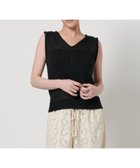 【ビューティ&ユース ユナイテッドアローズ/BEAUTY&YOUTH / UNITED ARROWS】のコットン Vネック ノースリーブニット BLACK|ID: prp329100004582562 ipo3291000000033228541
