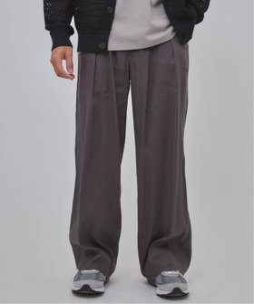 【エディフィス/EDIFICE / MEN】のリネン/レーヨン 1プリーツ イージーパンツ 人気、トレンドファッション・服の通販 founy(ファニー) ファッション Fashion メンズファッション Men's Style Online ボトムス Bottoms/Men スラックス Slacks ファブリック Fabric フランス France プリーツ Pleats ポケット Pocket ミックス Mix ミリタリー Military リネン Linen |ID:prp329100004582609