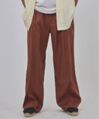 【エディフィス/EDIFICE / MEN】のリネン/レーヨン 1プリーツ イージーパンツ ブラウン|ID: prp329100004582609 ipo3291000000032643824