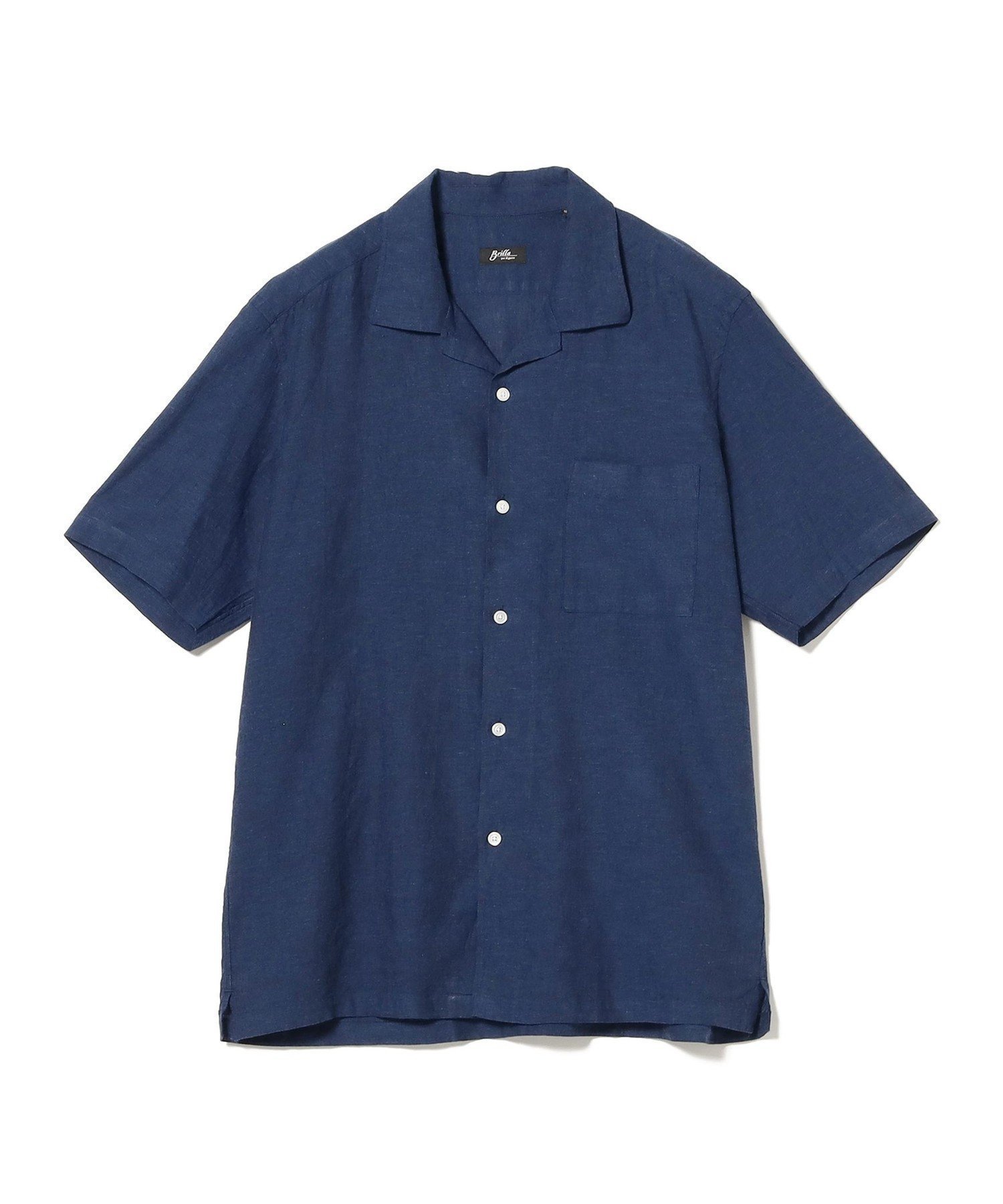 【ビームス/BEAMS / MEN】のリネンコットン オープンカラー ショートスリーブシャツ インテリア・キッズ・メンズ・レディースファッション・服の通販 founy(ファニー) 　ファッション　Fashion　メンズファッション　Men's Style Online　インナー　Inner　ジャケット　Jacket　リネン　Linen　リラックス　Relax　夏　Summer　NAVY/9970|ID: prp329100004582611 ipo3291000000032570756