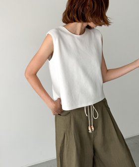 【キャナルジーン/CANAL JEAN】のEl mar スムースクルーネックタンク 人気、トレンドファッション・服の通販 founy(ファニー) ファッション Fashion レディースファッション Fashion for Women おすすめ Recommended / Our Picks タンク Tank Top, Sleeveless Top ボトム Bottoms, Lower Wear 夏 Summer |ID:prp329100004582620