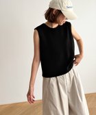【キャナルジーン/CANAL JEAN】のEl mar スムースクルーネックタンク 人気、トレンドファッション・服の通販 founy(ファニー) ファッション Fashion レディースファッション Fashion for Women おすすめ Recommended / Our Picks タンク Tank Top, Sleeveless Top ボトム Bottoms, Lower Wear 夏 Summer thumbnail ブラック|ID: prp329100004582620 ipo3291000000032712438